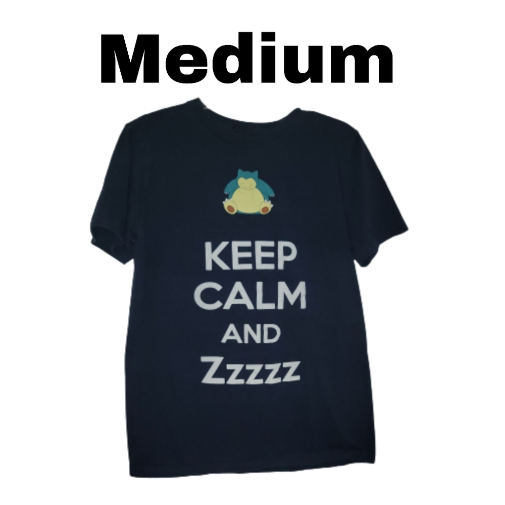 pokemon snorlax tshirt we love fine - medium